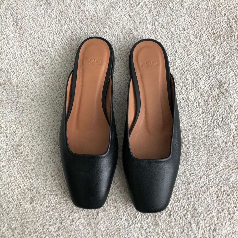 Loq Lucia Black Mules